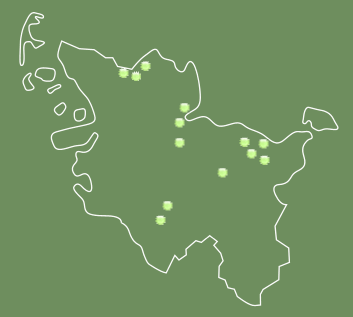 Karte der Lieblingsalleen in Schleswig-Holstein