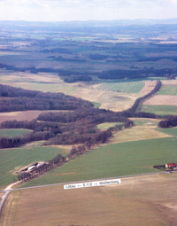 Luftbildaufnahme der Allee